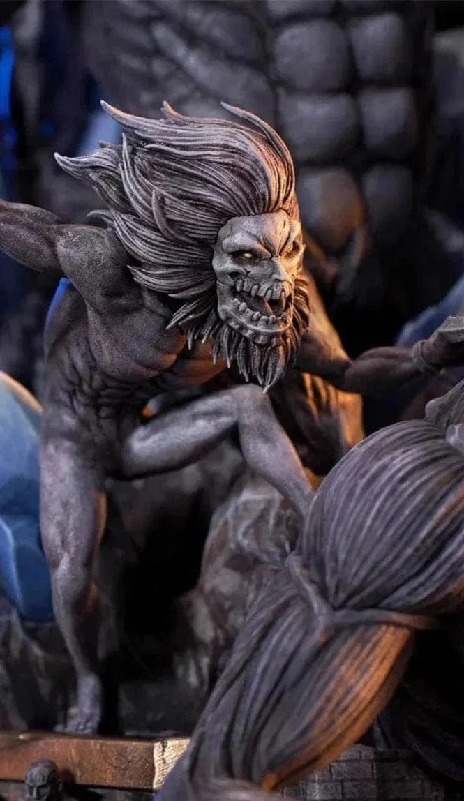 Figurine SNK en Résine Eren 9 Titans Primordiaux Royaume Manga