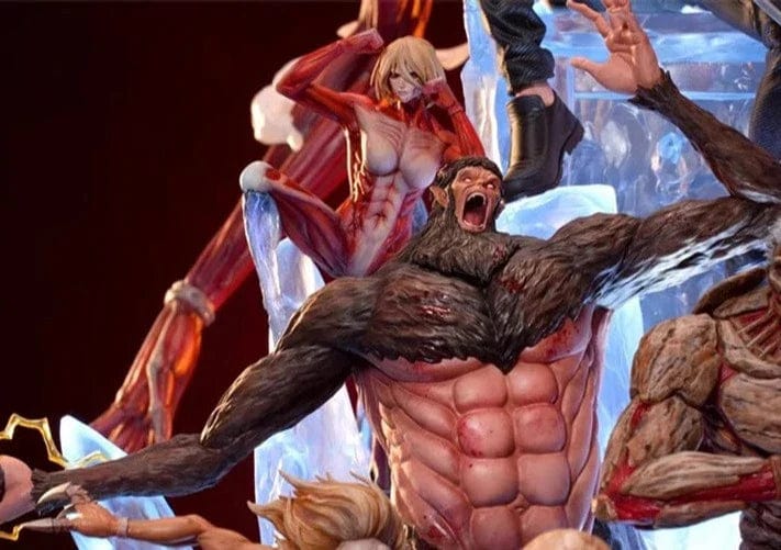 Figurine SNK en Résine Eren 9 Titans Primordiaux Royaume Manga