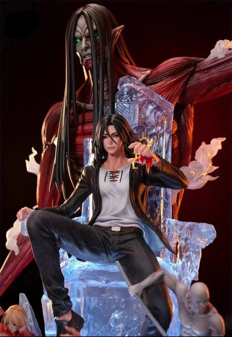 Figurine SNK en Résine Eren 9 Titans Primordiaux Royaume Manga