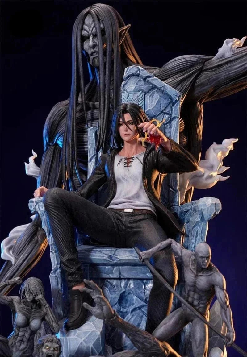 Figurine SNK en Résine Eren 9 Titans Primordiaux Royaume Manga