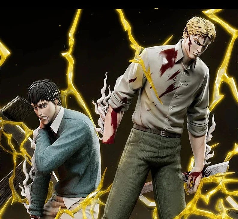 Figurine SNK en Résine Reiner et Bertolt Royaume Manga