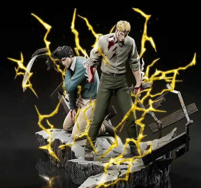 Figurine SNK en Résine Reiner et Bertolt Royaume Manga