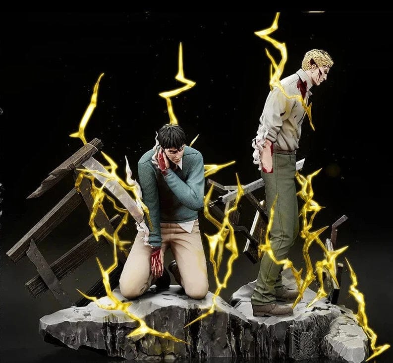 Figurine SNK en Résine Reiner et Bertolt Royaume Manga