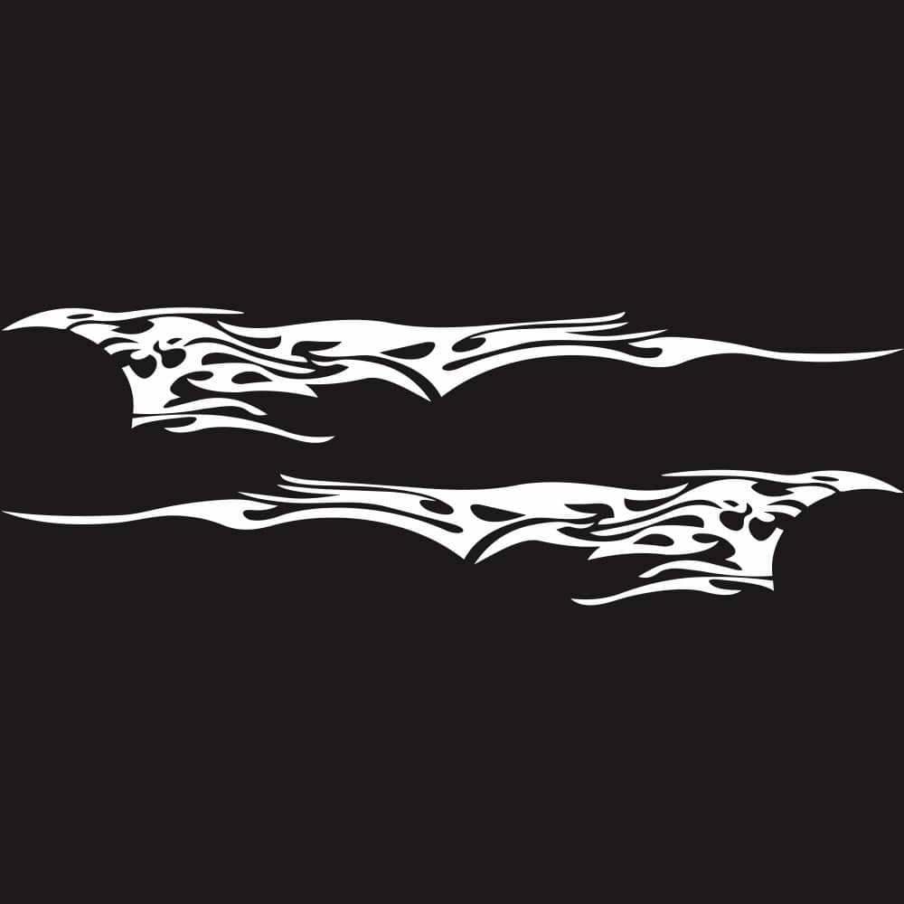 Sticker Autocollant Voiture Royaume Manga Blanc