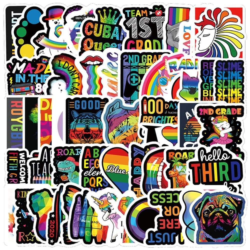 Stickers Arc en ciel <br> (Pack de 52) Royaume Manga