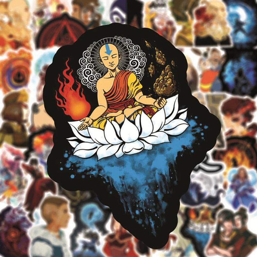 Stickers Avatar Aang Royaume Manga