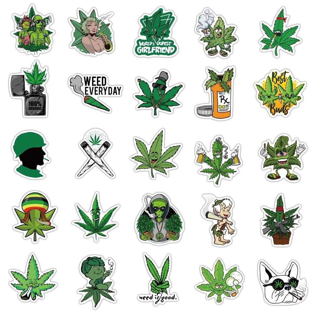 Stickers Cannabis Royaume Manga