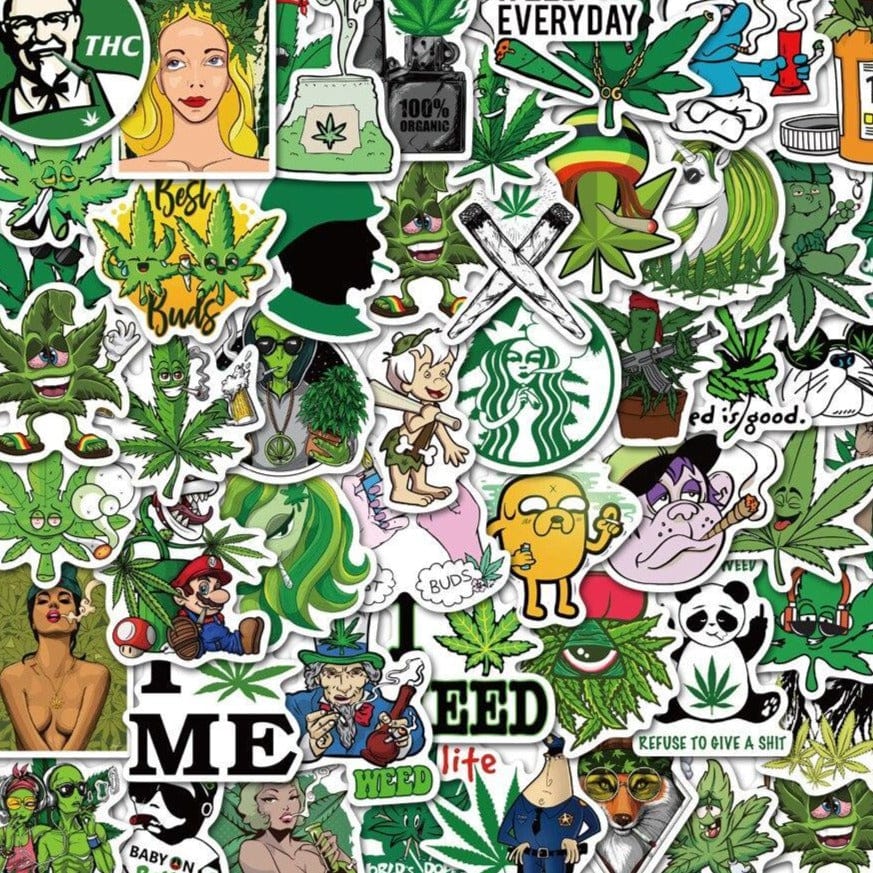 Stickers Cannabis Royaume Manga