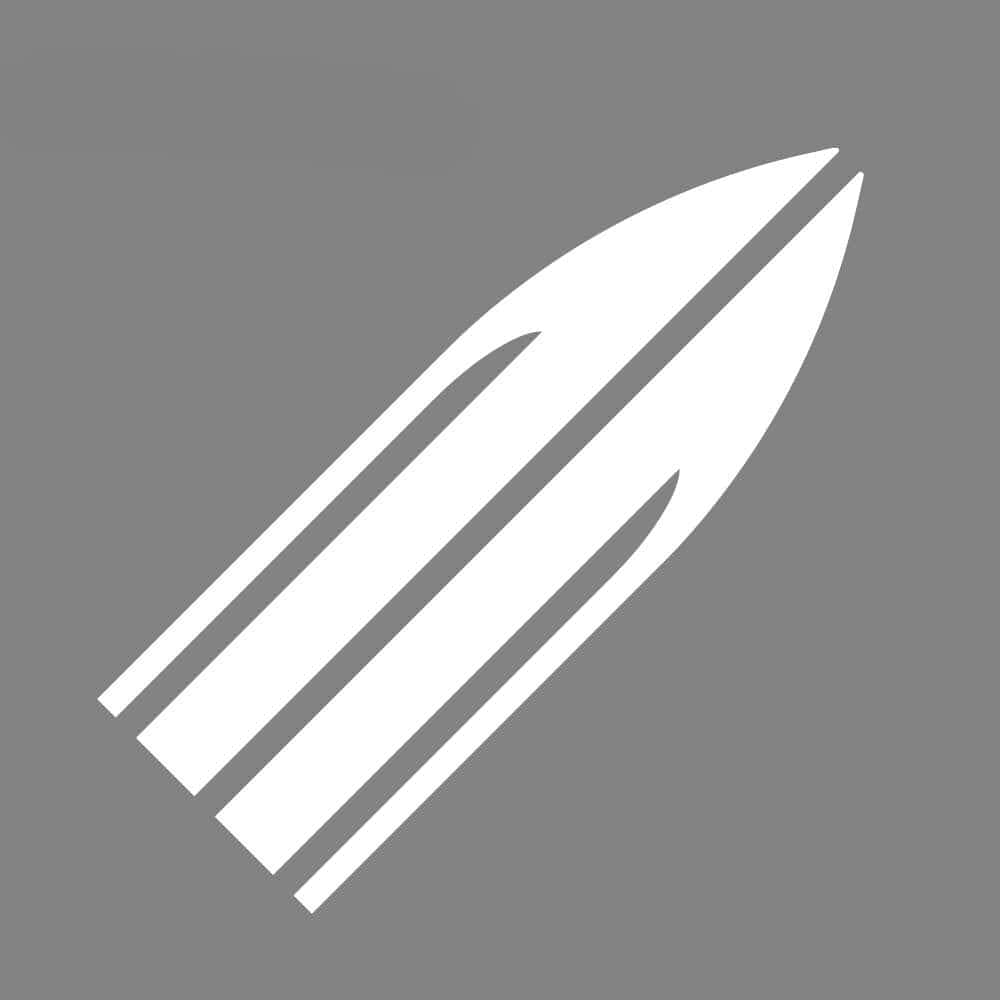 Stickers Capot Voiture Épées Royaume Manga Blanc