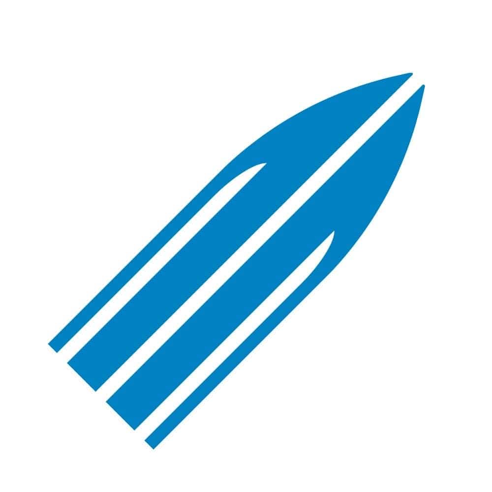 Stickers Capot Voiture Épées Royaume Manga Bleu