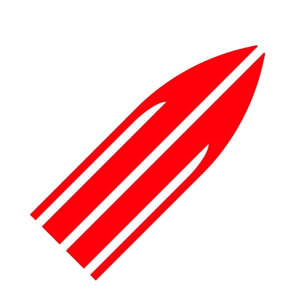 Stickers Capot Voiture Épées Royaume Manga Rouge