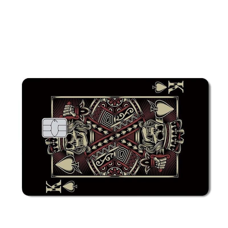 Stickers Carte Bancaire Roi Skull Royaume Manga