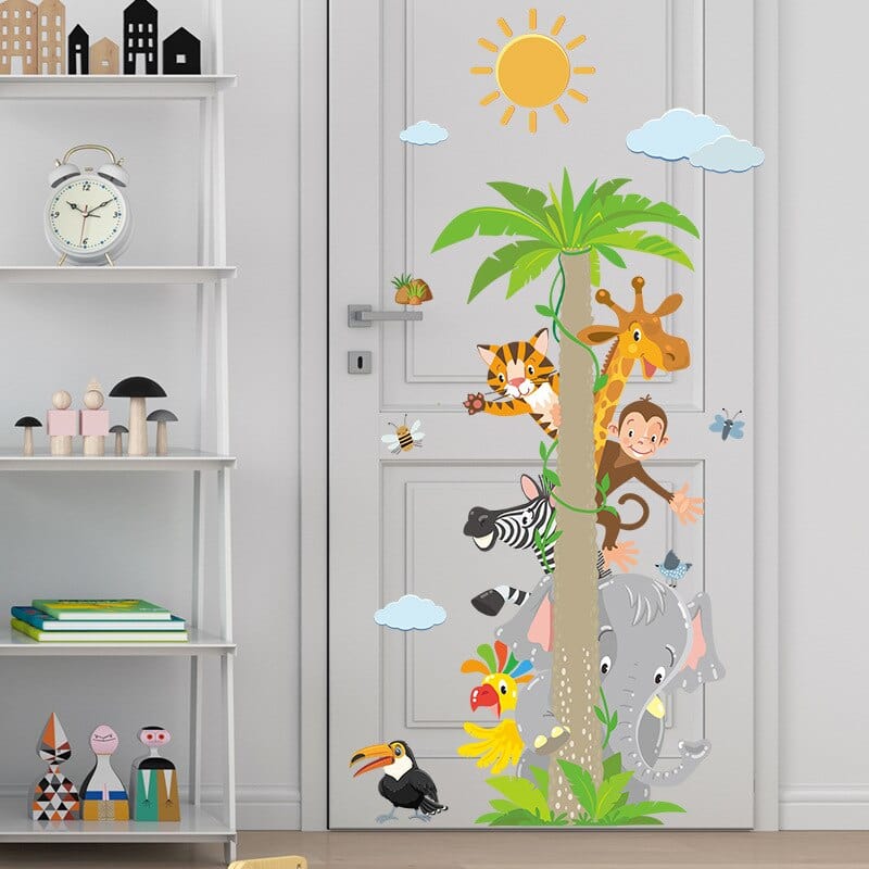 Stickers Chambre Bébé <br>Animaux de la Jungle Royaume Manga