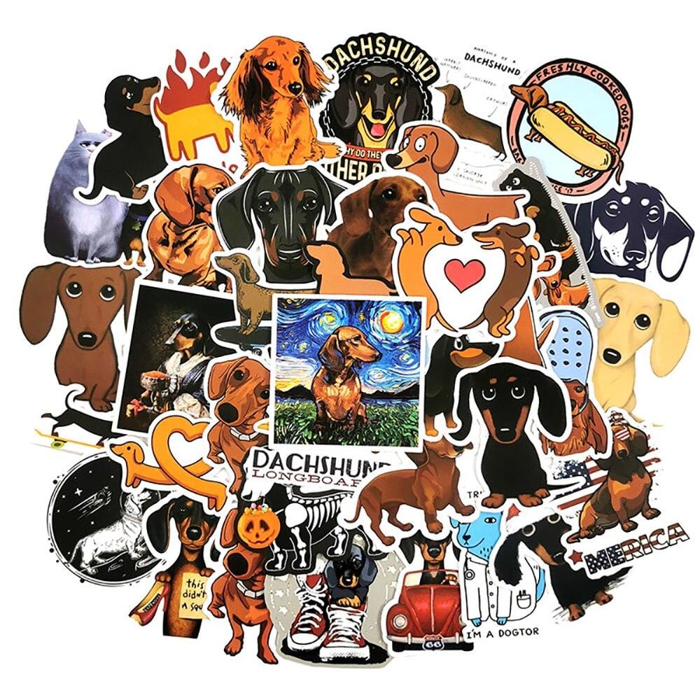 Stickers Chien Teckel Royaume Manga