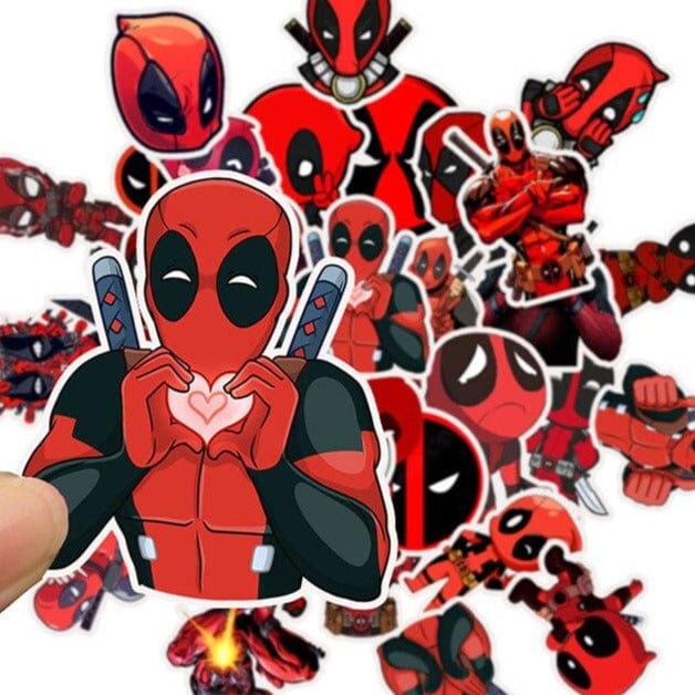 Stickers Deadpool <br> (Pack de 35) Royaume Manga