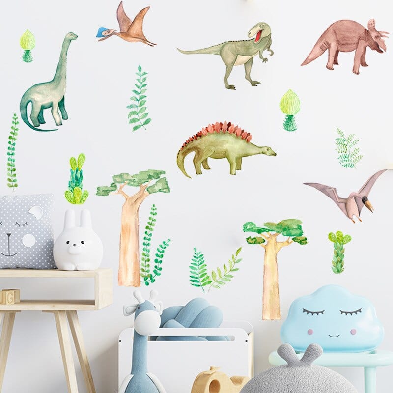Stickers Dinosaures Chambre Bébé Royaume Manga