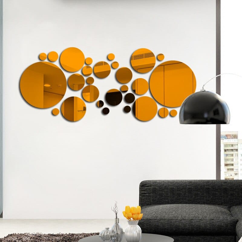 Stickers Effet Miroir Royaume Manga Orange