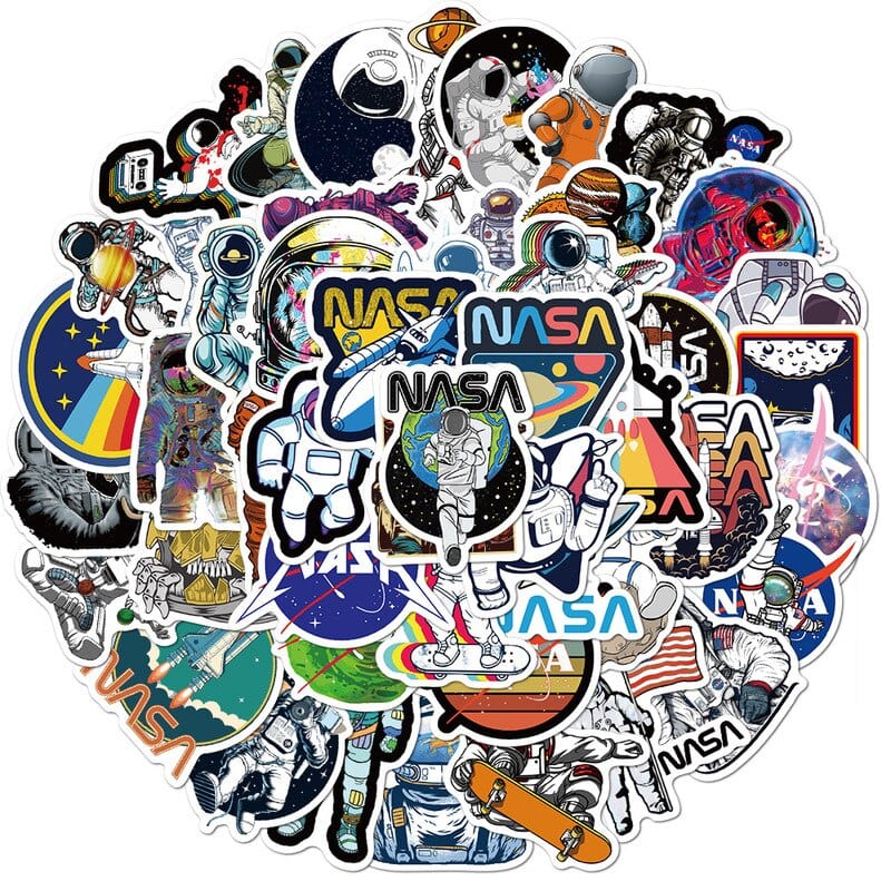 Stickers Espace<br> NASA (50 pcs) Royaume Manga
