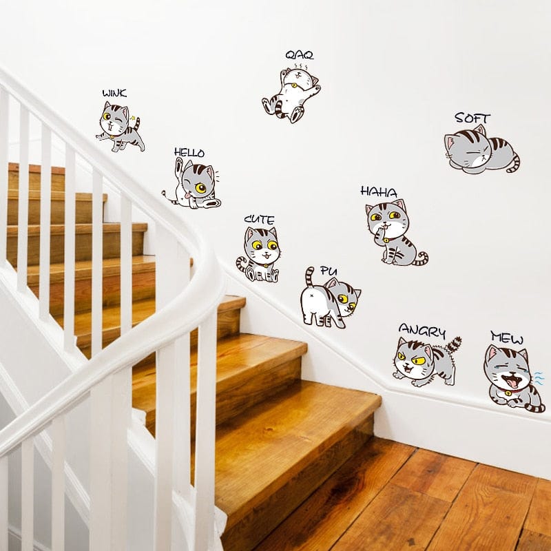 Stickers Frigo Chat Mignon Royaume Manga
