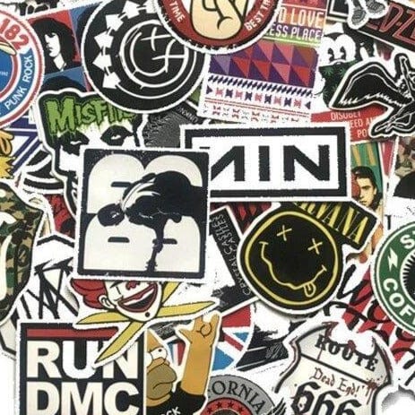 Stickers Guitare Rock <br> (Pack de 60) Royaume Manga