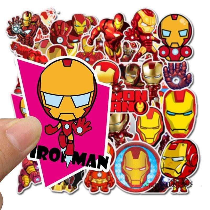 Stickers Iron Man <br> (Pack de 35) Royaume Manga
