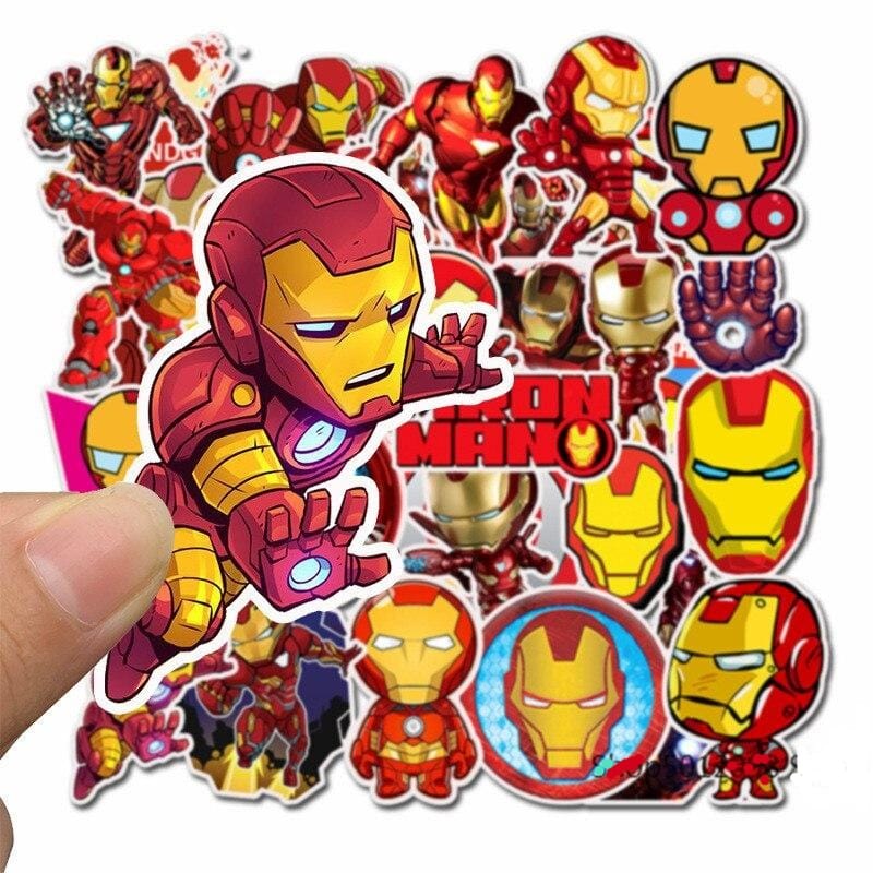 Stickers Iron Man <br> (Pack de 35) Royaume Manga
