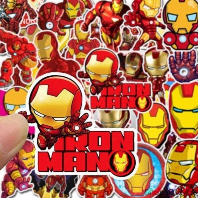 Stickers Iron Man <br> (Pack de 35) Royaume Manga
