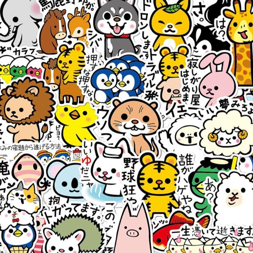 Stickers Japonais Kawaii <br> (Pack de 36) Royaume Manga