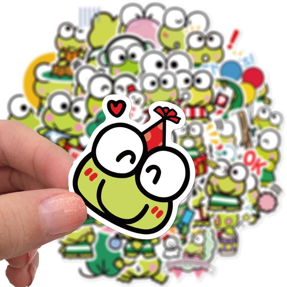 Stickers Kawaii Grenouilles Royaume Manga