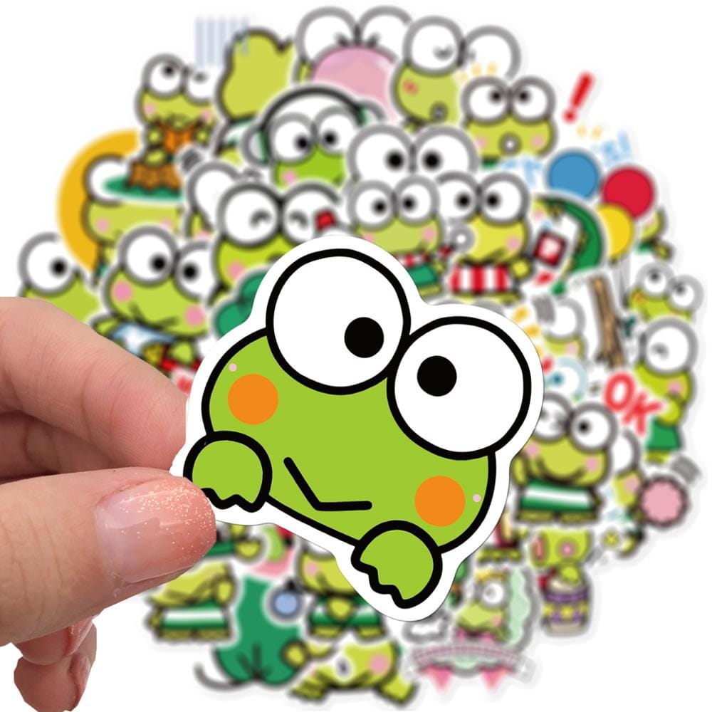 Stickers Kawaii Grenouilles Royaume Manga