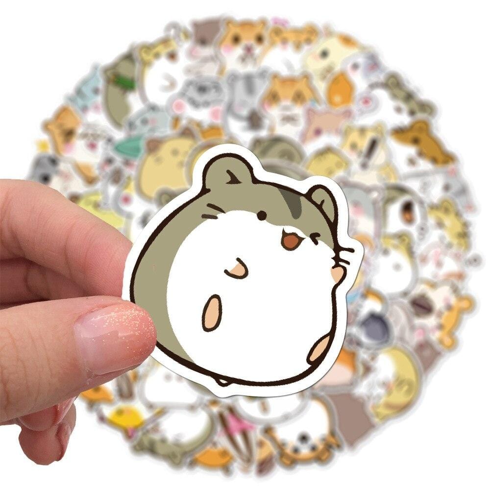 Stickers Kawaii Hamsters Royaume Manga