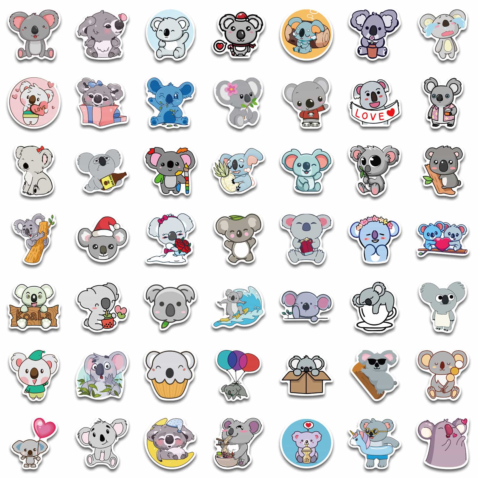 Stickers Kawaii Koala Royaume Manga