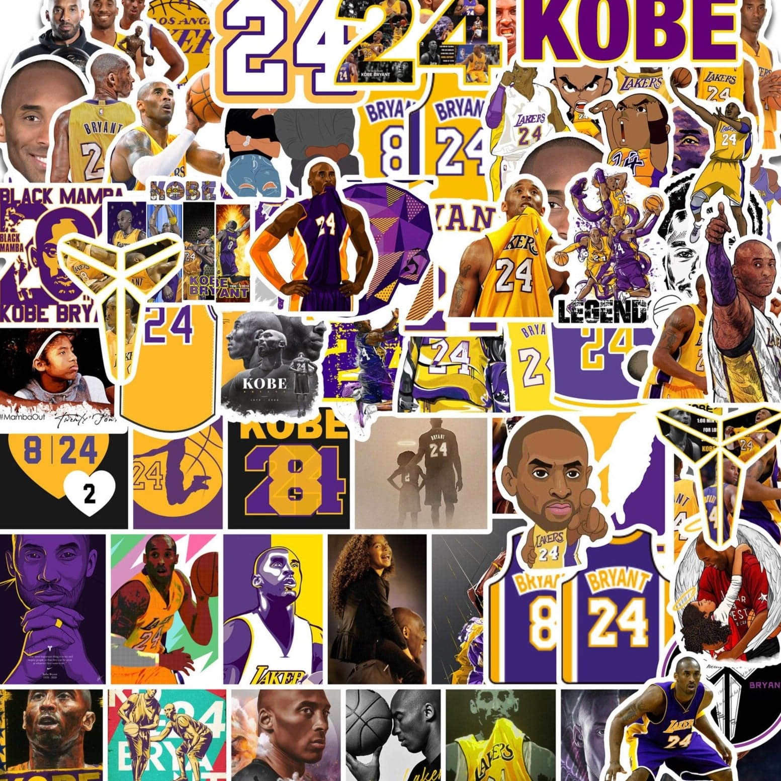 Stickers Kobe Bryant Royaume Manga