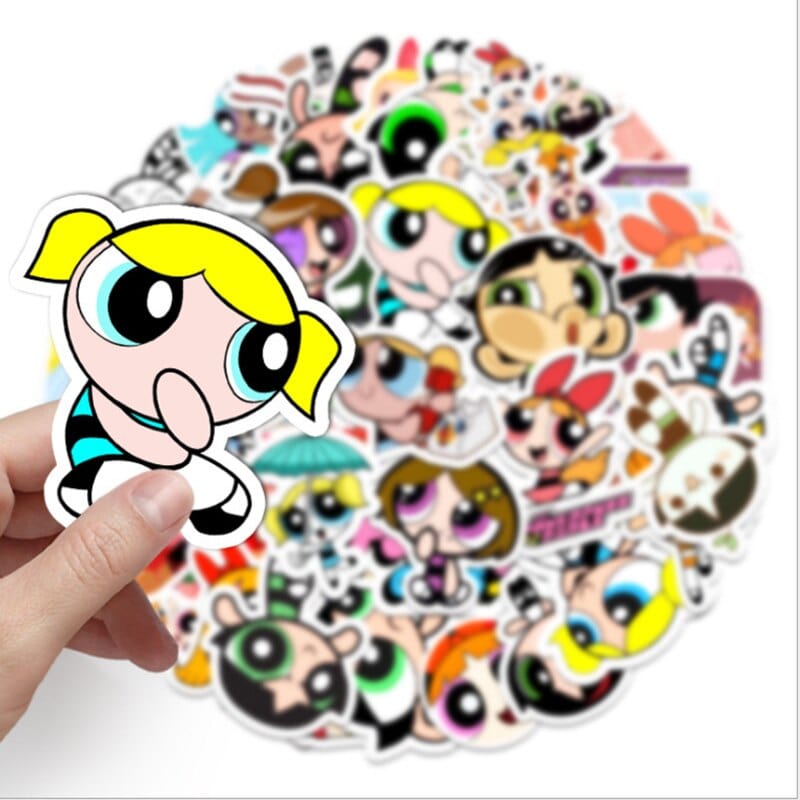 Stickers Les Super Nanas Royaume Manga