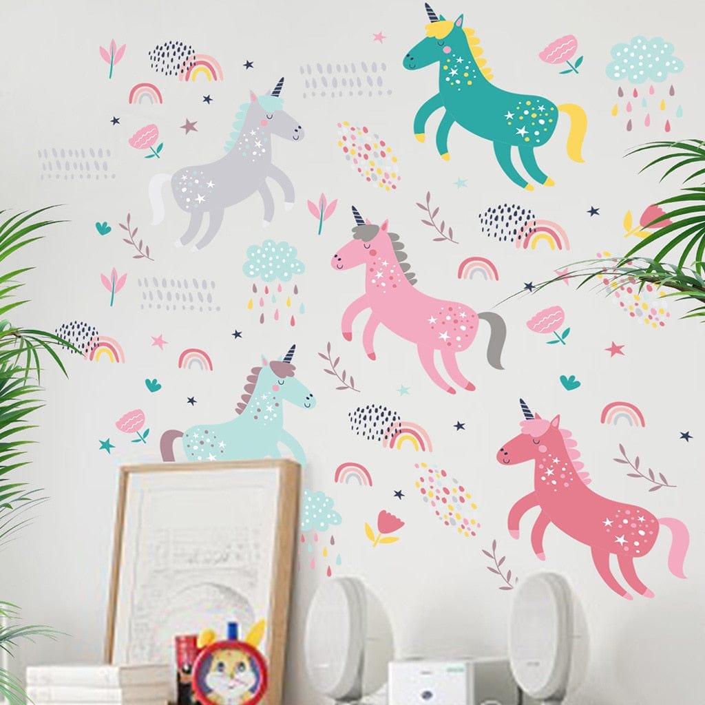 Stickers Licorne XXL Royaume Manga