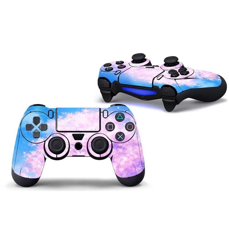 Stickers Manette PS4 Nuage Rose Royaume Manga