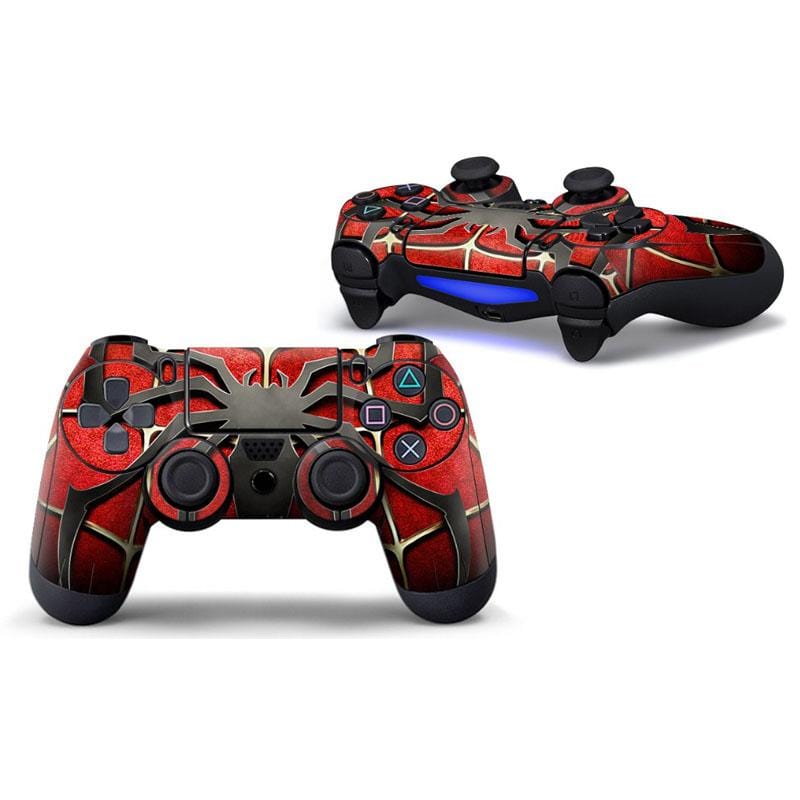 Stickers Manette PS4 Spiderman Rouge Royaume Manga