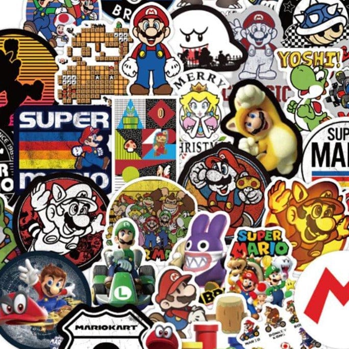 Stickers Mario Vintage Royaume Manga