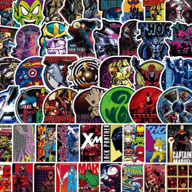 Stickers Marvel Comics Royaume Manga
