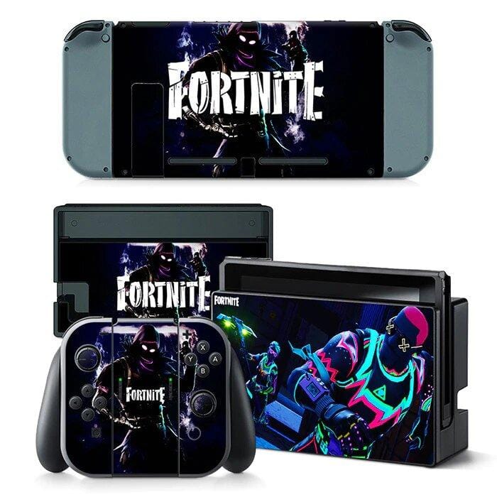 Stickers Nintendo Switch Fortnite Noir Royaume Manga