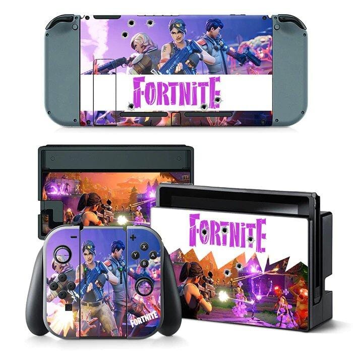 Stickers Nintendo Switch Fortnite Violet Royaume Manga