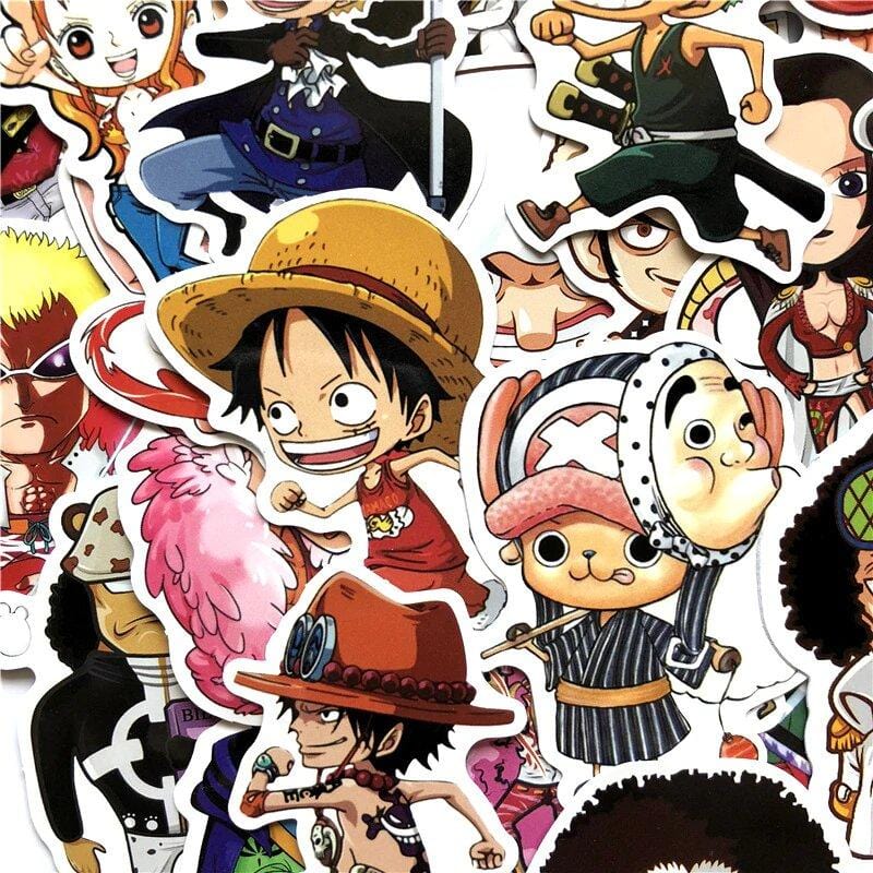 Stickers One Piece <br> (Pack de 60) Royaume Manga
