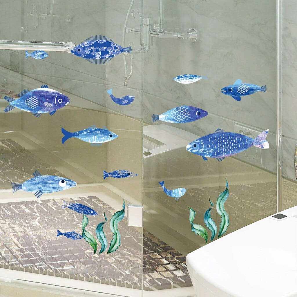 Stickers Salle de Bain Poisson Déco Royaume Manga